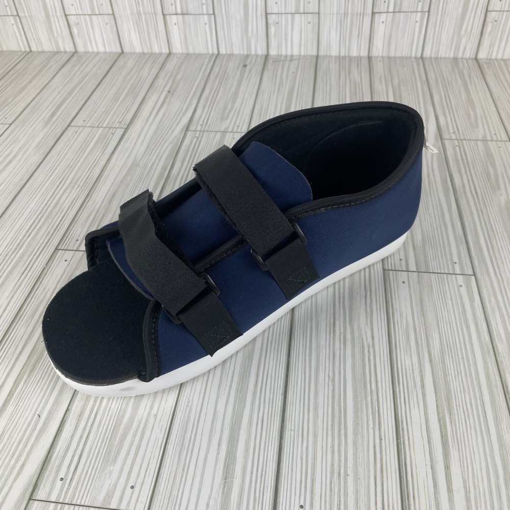 DeRoyal Post Op Shoe Blue  After Surgery Male Size L Hook‎ & Loop Closure